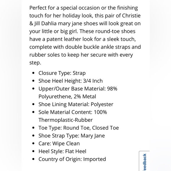 Toddler girl patent leather Mary Jane’s - Picture 6 of 6